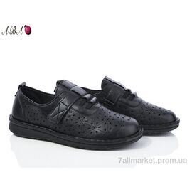 Туфлі жіночі стильні Літо G1ABA0-5 black (8 пар р.36-41) "Aba" недорого оптом від прямого постачальника