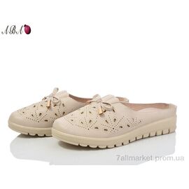 Фотография Шлепки женские облегченные Лето 0ABA01-2 beige (8 пар р.38-43) "Aba" недорого оптом от прямого поставщика