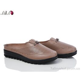 Шльопанці жіночі полегшені Літо 0ABA02-3 brown (8 пар р.38-43) "Aba" недорого оптом від прямого постачальника