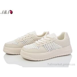 Кросівки жіночі модні Літо 0ABA1-1 beige (8 пар р.36-41) "Aba" недорого оптом від прямого постачальника