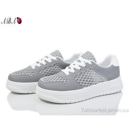 Фотография Кроссовки женские модные Лето 0ABA1-6 grey (8 пар р.36-41) "Aba" недорого оптом от прямого поставщика