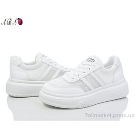 Кросівки жіночі модні Літо 03-1 white (8 пар р.36-41) "Aba" недорого оптом від прямого постачальника