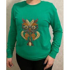 Фотография Свитер женский 0127 green р.S-L "Red Hat" недорого оптом от прямого поставщика