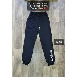 Штани дитячі спортивні на хлопчика 193-2 black р.8-12 "iBamBino" недорого оптом від прямого постачальника