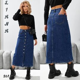 Фотография Юбка женская 261 blue р.25-30 "Liana Denim" недорого оптом от прямого поставщика