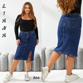 Фотография Юбка женская 266 blue р.32-42 "Liana Denim" недорого оптом от прямого поставщика