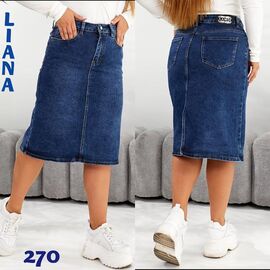 Фотография Юбка женская 270 blue р.30-36 "Liana Denim" недорого оптом от прямого поставщика
