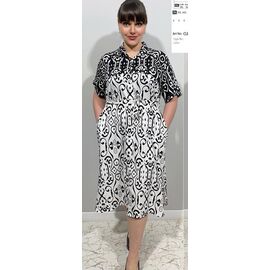 Фотография Платье летнее женское CL8508 white р.2XL-6XL "BASE" недорого оптом от прямого поставщика