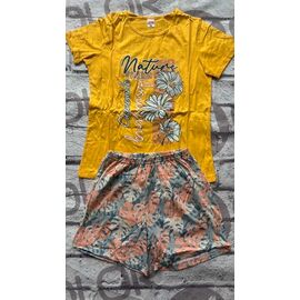 Фотография Пижама лёгкая женская DO3 yellow р.46-54 "Annet" недорого оптом от прямого поставщика