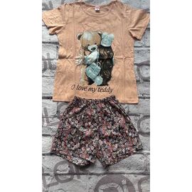 Фотография Пижама лёгкая женская DO6 apricot р.46-54 "Annet" недорого оптом от прямого поставщика