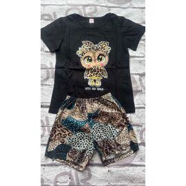 Фотография Пижама лёгкая женская DO7 black р.46-54 "Annet" недорого оптом от прямого поставщика