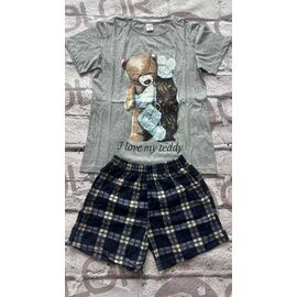 Фотография Пижама лёгкая женская DO12 grey р.46-54 "Annet" недорого оптом от прямого поставщика