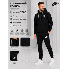 Фотография Спортивный мужской костюм на молнии NIKE  р-ры S-2XL (2цв) "REMAIN"  недорого от прямого поставщика