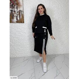 Фотография Костюм двойка женский большие размеры р.46-48;50-52;54-56;58-60;62-64 (3цв) "VLADA" купить недорого от прямого поставщика