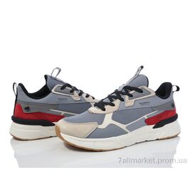 Кросівки чоловічі модні Весна/осінь 3980-M7518-10C (8 пар р.41-45) "Мир" недорого оптом від прямого постачальника