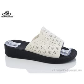 Шльопанці жіночі полегшені Літо A10-3 beige (8 пар р.36-41) "Jibukang" недорого оптом від прямого постачальника