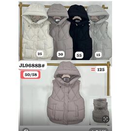 Фотография Жилетка женская JL9688B black р.50-58 "Dorimodes" недорого оптом от прямого поставщика