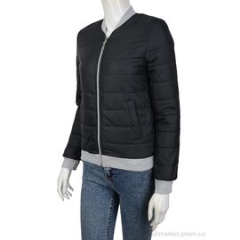Фотография Куртка женская Весна/осень БО-1 black (00961) (3 шт. р.сетка 36-42) "Obuvok" недорого оптом от прямого поставщика