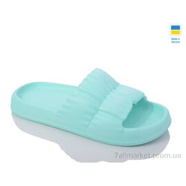 Шльопанці жіночі полегшені Літо Ірис м'ята (8 пар р.36-41) "Inblue" недорого оптом від прямого постачальника