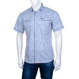 Фотография Рубашка мужская летняя A357-4 grey р.XL-5XL "Logaster" недорого оптом от прямого поставщика