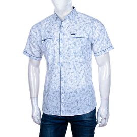 Фотография Рубашка мужская летняя A357-1 white р.XL-5XL "Logaster" недорого оптом от прямого поставщика