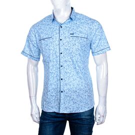 Фотография Рубашка мужская летняя A356-2 l.blue р.XL-5XL "Logaster" недорого оптом от прямого поставщика