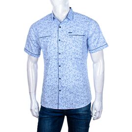 Фотография Рубашка мужская летняя A356-3 blue р.XL-5XL "Logaster" недорого оптом от прямого поставщика