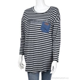 Батник жіночий Весна/осінь B084-1 grey (10472) (5 шт. р.сіткаOne size) "Obuvok" недорого оптом від прямого постачальника