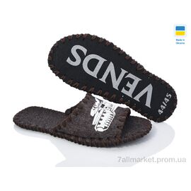 Тапки чоловічі домашні Весна/осінь 319 коричневий (9 пар р.40-45) "Active" недорого оптом від прямого постачальника