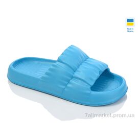 Шльопанці жіночі полегшені Літо Ірис бірюза (8 пар р.36-41) "Inblue" недорого оптом від прямого постачальника