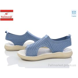 Фотография Босоножки женские летние Лето F121-5 (8 пар р.37-42) "Saimaoji" недорого оптом от прямого поставщика