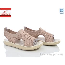 Фотография Босоножки женские летние Лето F121-15 (8 пар р.37-42) "Saimaoji" недорого оптом от прямого поставщика