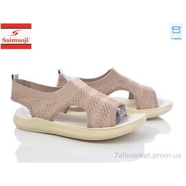 Фотография Босоножки женские летние Лето F122-15 (8 пар р.37-42) "Saimaoji" недорого оптом от прямого поставщика