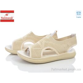 Фотография Босоножки женские летние Лето F125-10 (8 пар р.37-42) "Saimaoji" недорого оптом от прямого поставщика