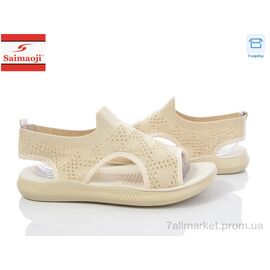 Фотография Босоножки женские летние Лето F132-10 (8 пар р.37-42) "Saimaoji" недорого оптом от прямого поставщика