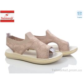 Фотография Босоножки женские летние Лето F132-15 (8 пар р.37-42) "Saimaoji" недорого оптом от прямого поставщика