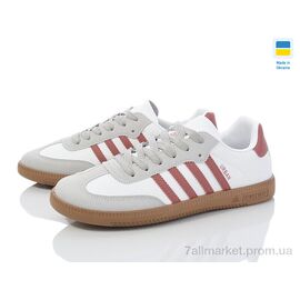 Фотография Кроссовки женские модные Весна/осень Гіпаніс Ж721 біл.+рожевий (8 пар р.36-40) "Progress" недорого оптом от прямого поставщика