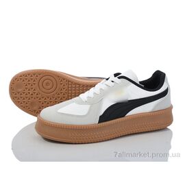 Кросівки жіночі модні Весна/осінь HD71 (149-67) white-black-grey (8 пар р.36-41) "Violeta" недорого оптом від прямого постачальника