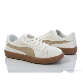 Фотография Кроссовки женские модные Весна/осень HD66 (143-50) white-beige (8 пар р.36-41) "Violeta" недорого оптом от прямого поставщика