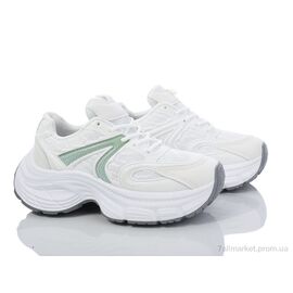 Фотография Кроссовки женские модные Весна/осень 92-36 white (8 пар р.36-41) "Violeta" недорого оптом от прямого поставщика