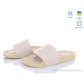 Фотография Шлепки женские облегченные Лето MV12 бежевий норма (7 пар р.37-40) "A.Dama" недорого оптом от прямого поставщика