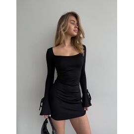 Плаття жіноче 5137 black р.42-48 "BONJOUR" недорого оптом від прямого постачальника