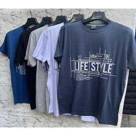 Фотография Футболка мужская LN35 mix р.46-54 "Lina" недорого оптом от прямого поставщика