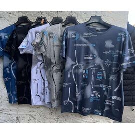 Фотография Футболка мужская LN39 mix р.46-54 "Lina" недорого оптом от прямого поставщика