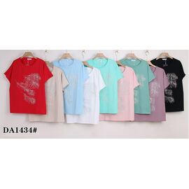 футболка жіноча KF-DA1434 mix р.58-65 "Annet" недорого оптом від прямого постачальника