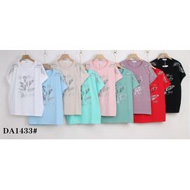 футболка жіноча KF-DA1433 mix р.58-65 "Annet" недорого оптом від прямого постачальника