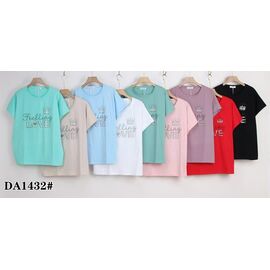 футболка жіноча KF-DA1432 mix р.58-65 "Annet" недорого оптом від прямого постачальника