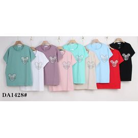 футболка жіноча KF-DA1428 mix р.58-65 "Annet" недорого оптом від прямого постачальника