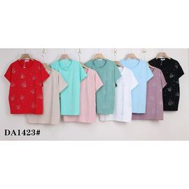 футболка жіноча KF-DA1423 mix р.58-65 "Annet" недорого оптом від прямого постачальника