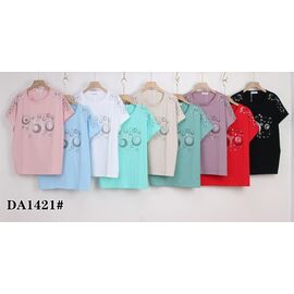 футболка жіноча KF-DA1421 mix р.58-65 "Annet" недорого оптом від прямого постачальника